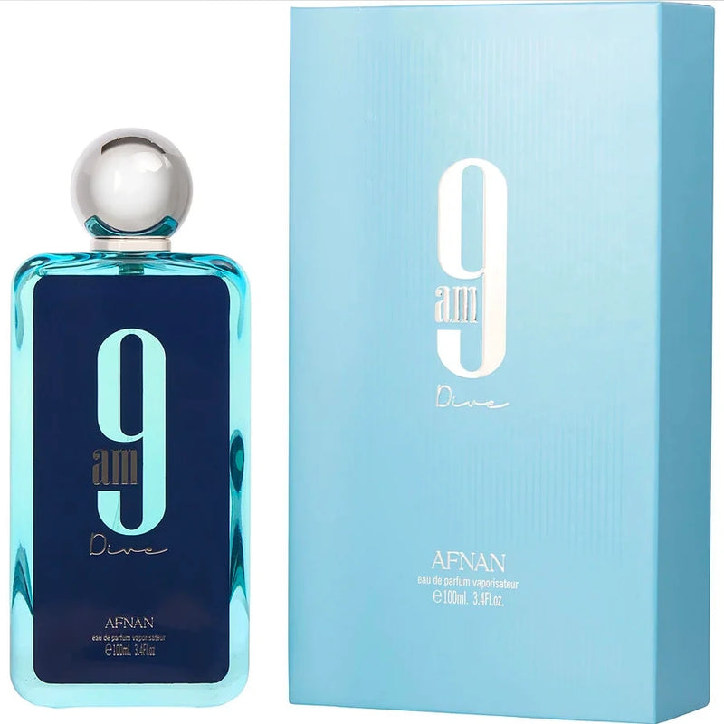 Afnan 9AM Dive 3.4oz Unisex Eau de Parfum - Perfume árabe