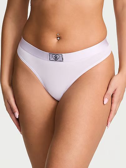Panty logo Heart Shine Patch Thong – Victoria’s Secret