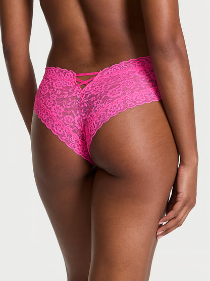 Panty Cheeky de Encaje con Espalda de Tiras - Victori's Secret