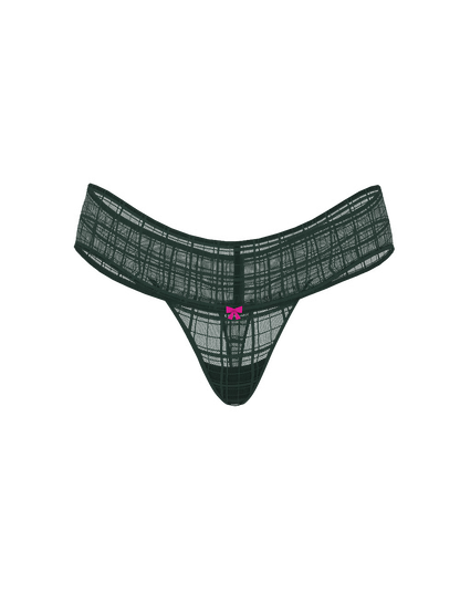 Panty Tanga de Encaje Cuadriculado – Victoria’s Secret