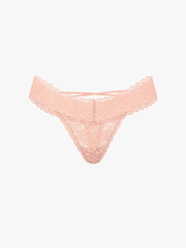 Panty Lace Strappy-Back Thong - Victoria's Secret
